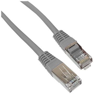 Patch cord 2xRJ45 FTP cat.5e  1,0m szary