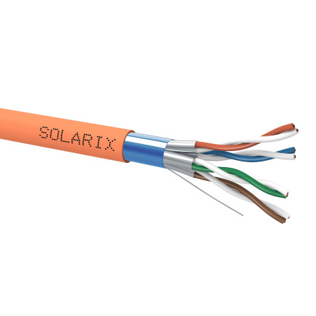 Kabel skrętka U/UTP 4x2x0,565 drut kat.6 AWG23 LSOHFR B2ca-s1,d1,a1 500m Solarix