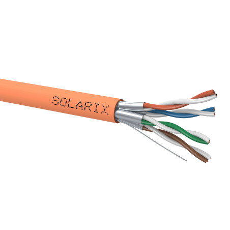 Kabel skrętka U/FTP 4x2x0,565 drut kat.6A AWG23 LSOH B2ca-s1,d1,a1 500m Solarix