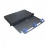 Płyta czołowa szuflady zapasu kabli światłowodowych ipTIME 1U czarna RAL9004