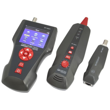 Tester NF-8601W, kolorowy LCD, RJ45/RJ12/BNC/PoE + sonda + 8x remote ID